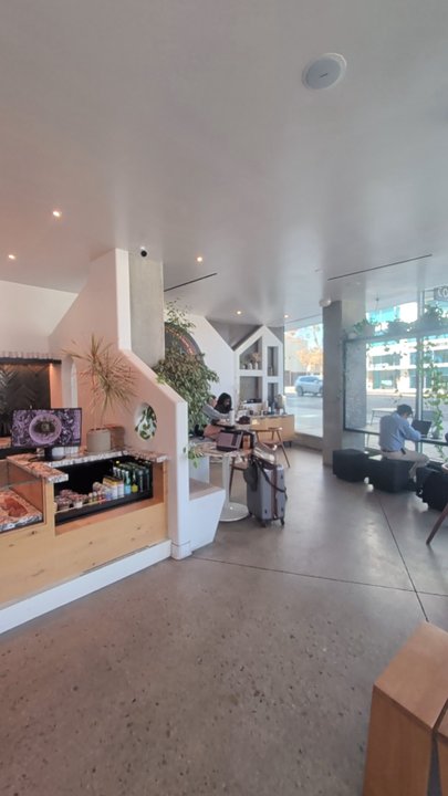 Black Canvas Coffee - Interior and service counter - Breakfast & Brunch Near Me - Beverly Hills, California