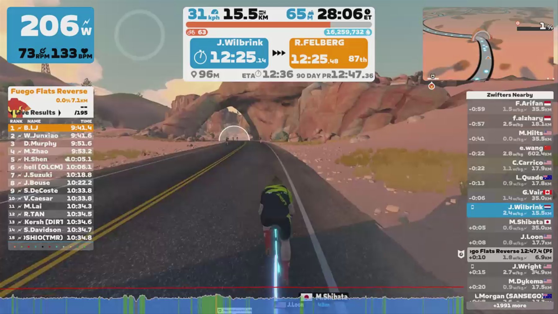 Zwift - Pacer Group Ride: Sugar Cookie in Watopia with Miguel