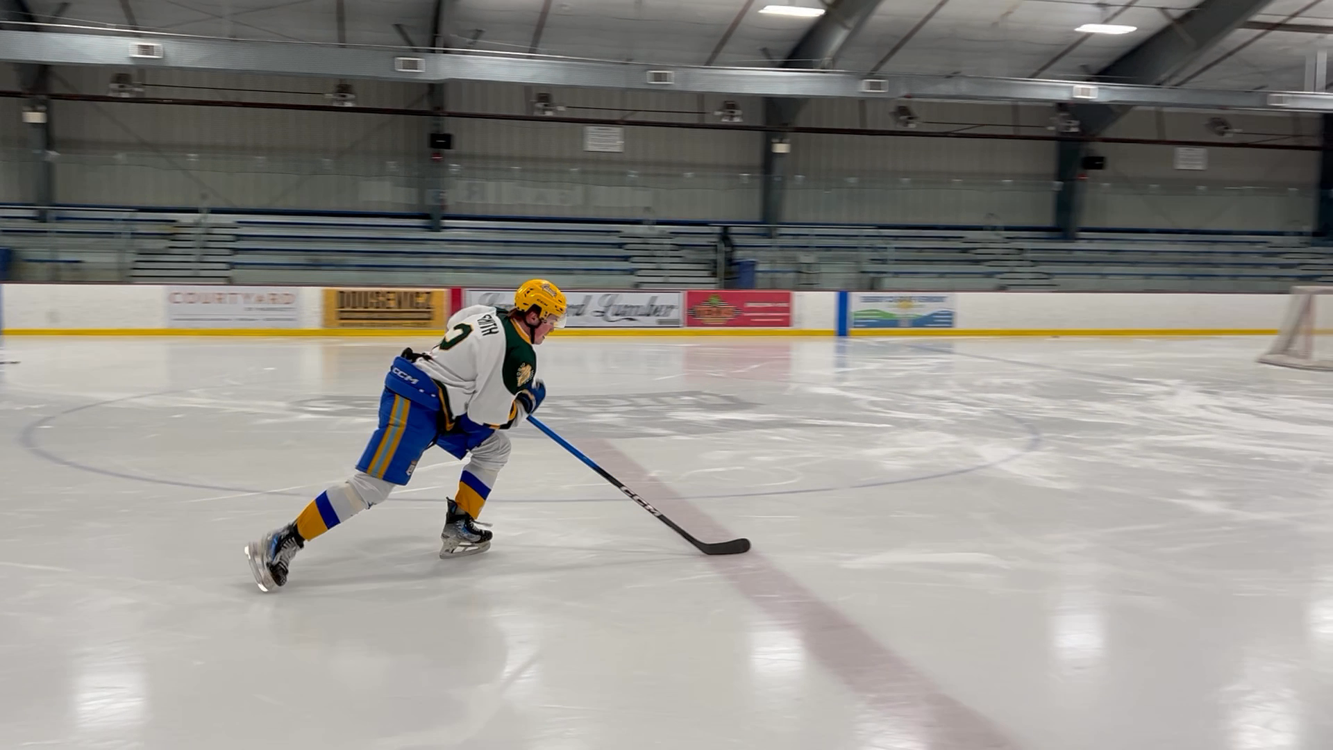 Colin Smith's On-Ice Training with D1 Coach Megan Sweezey