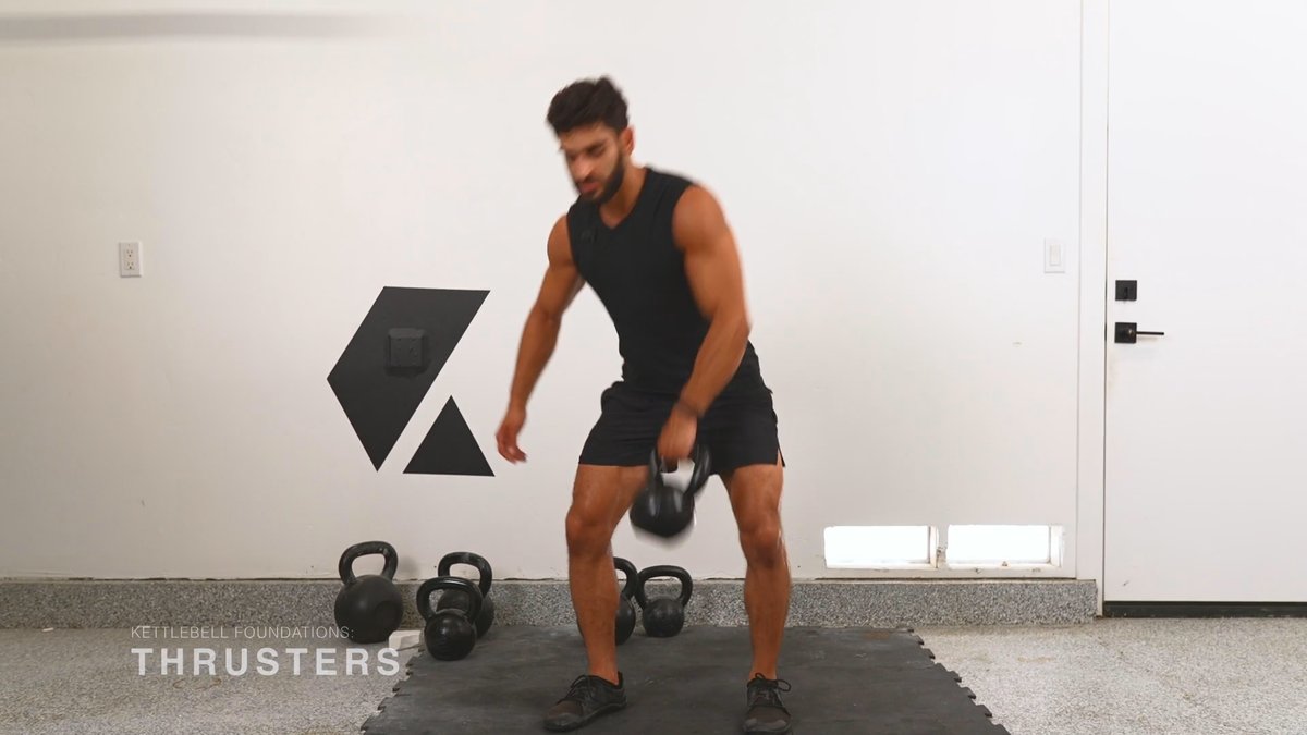 How to Do a Kettlebell Thruster preview