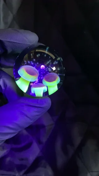 Preview pic of Uranium Mushroom marble 37mm