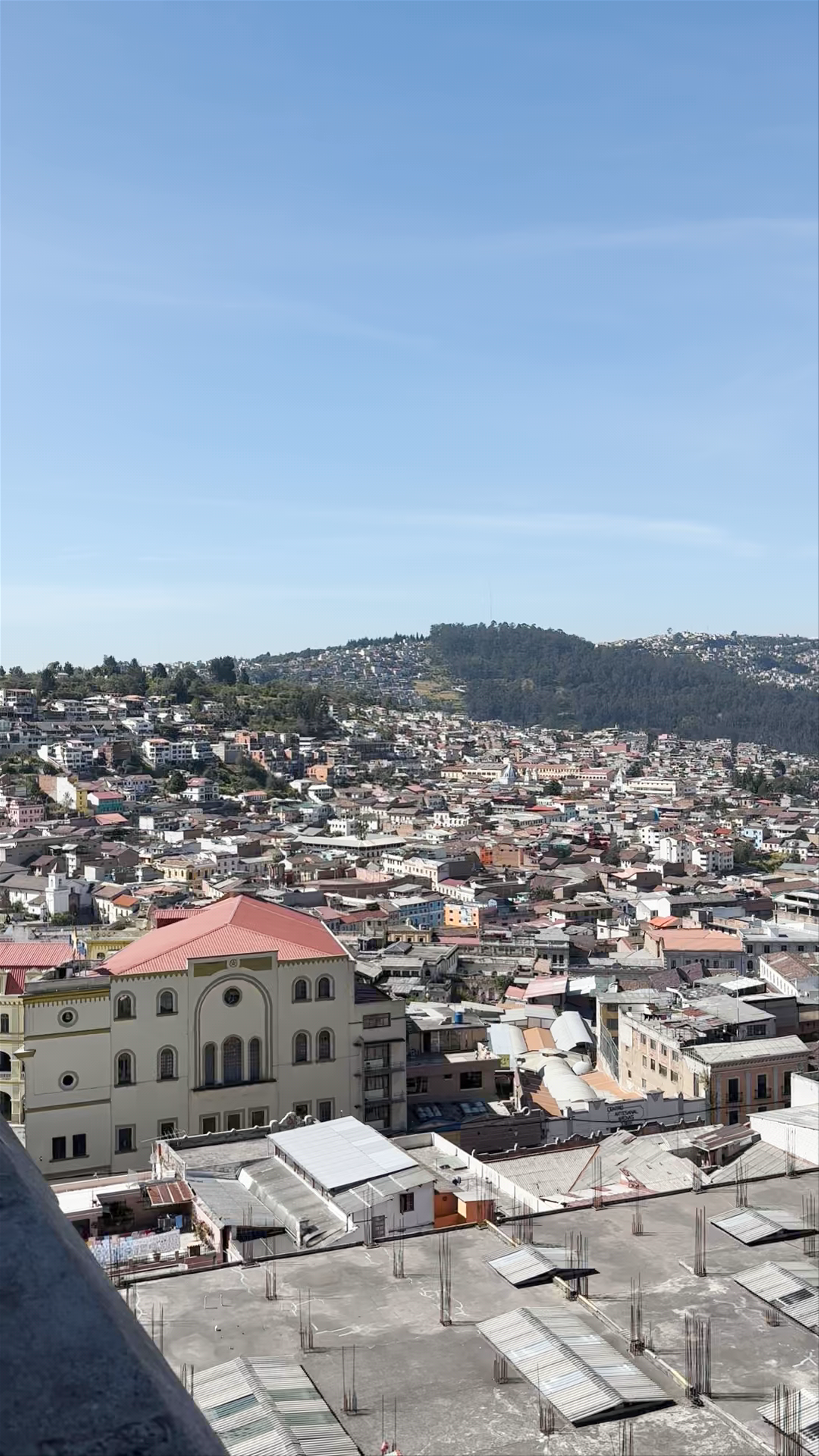 Spectacular Cityscape of Quito from Basílica del Voto Nacional