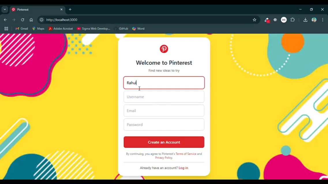 Pinterest Clone image 1