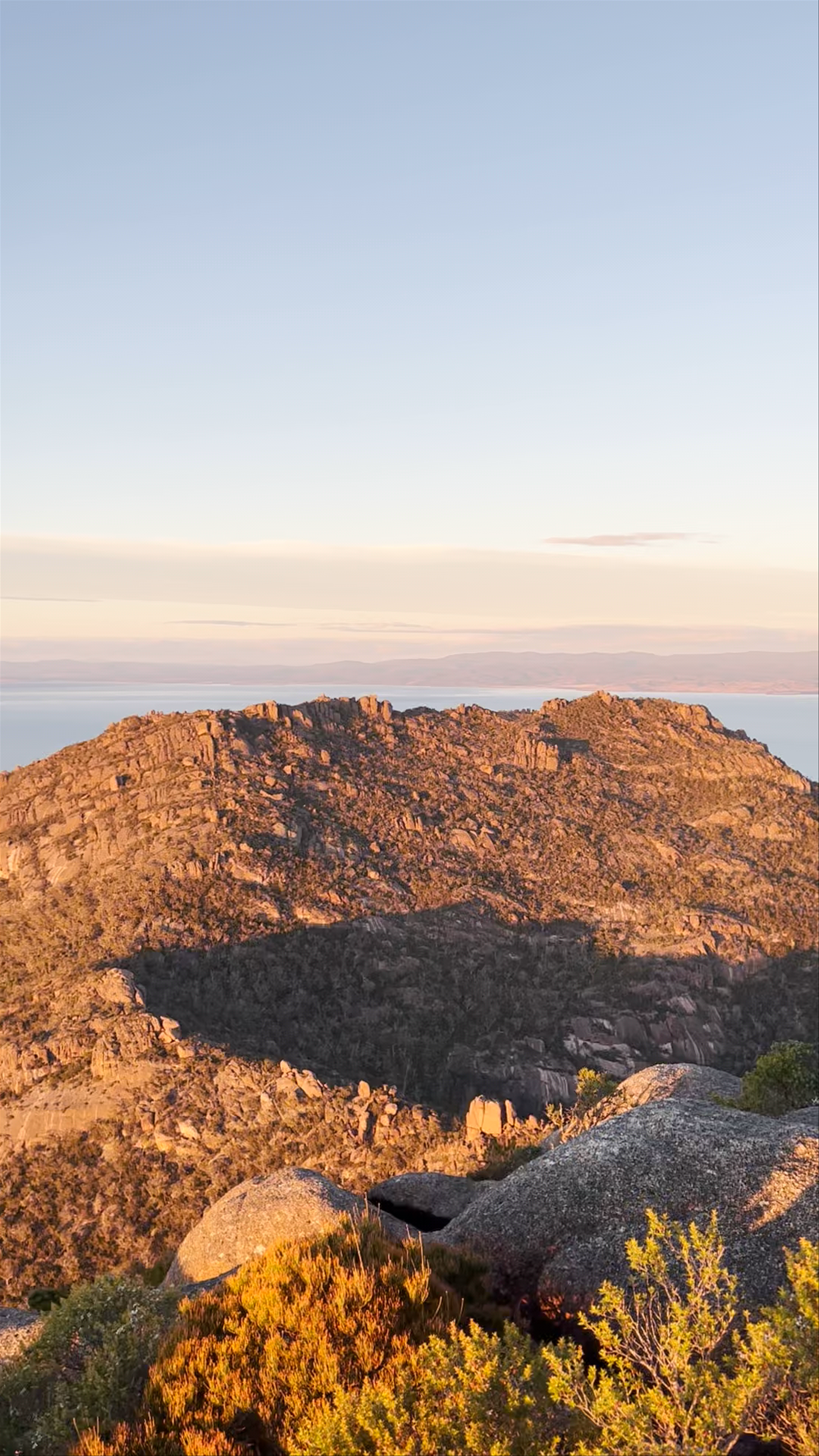 Sunset Views from Mount Amos, Freycinet Tasmania