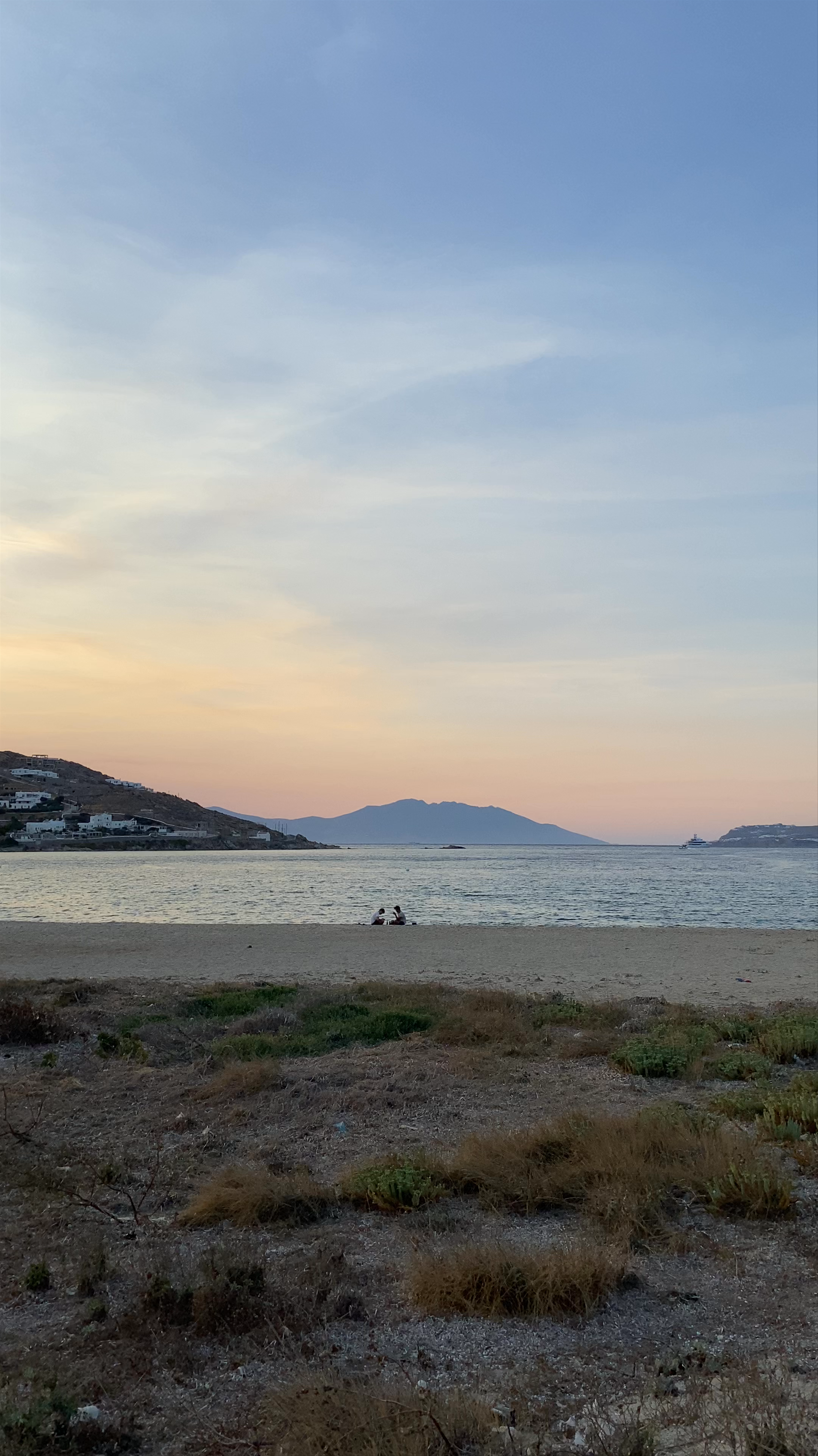 Sunset Serenity at Korfos Beach, Ornos, Mykonos