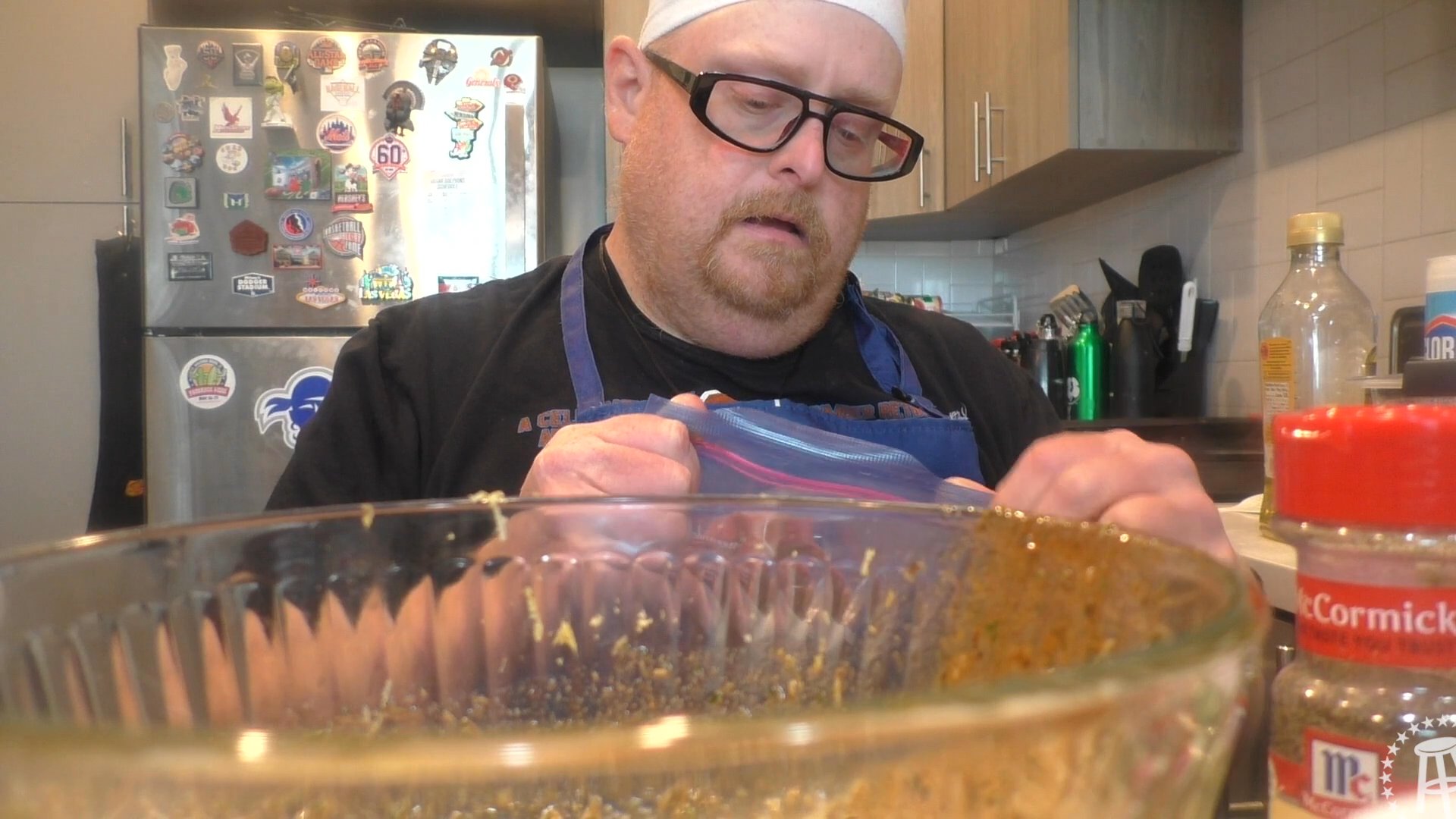Tank Cooks Grilled Pork Chops with Fire Roasted Potatoes