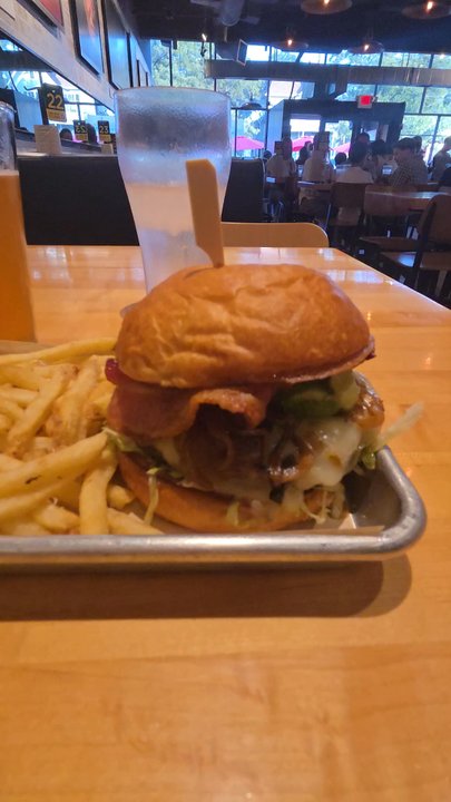 Hopdoddy Burger Bar - Diablo burger with bacon - Burgers Near Me - Austin, Texas