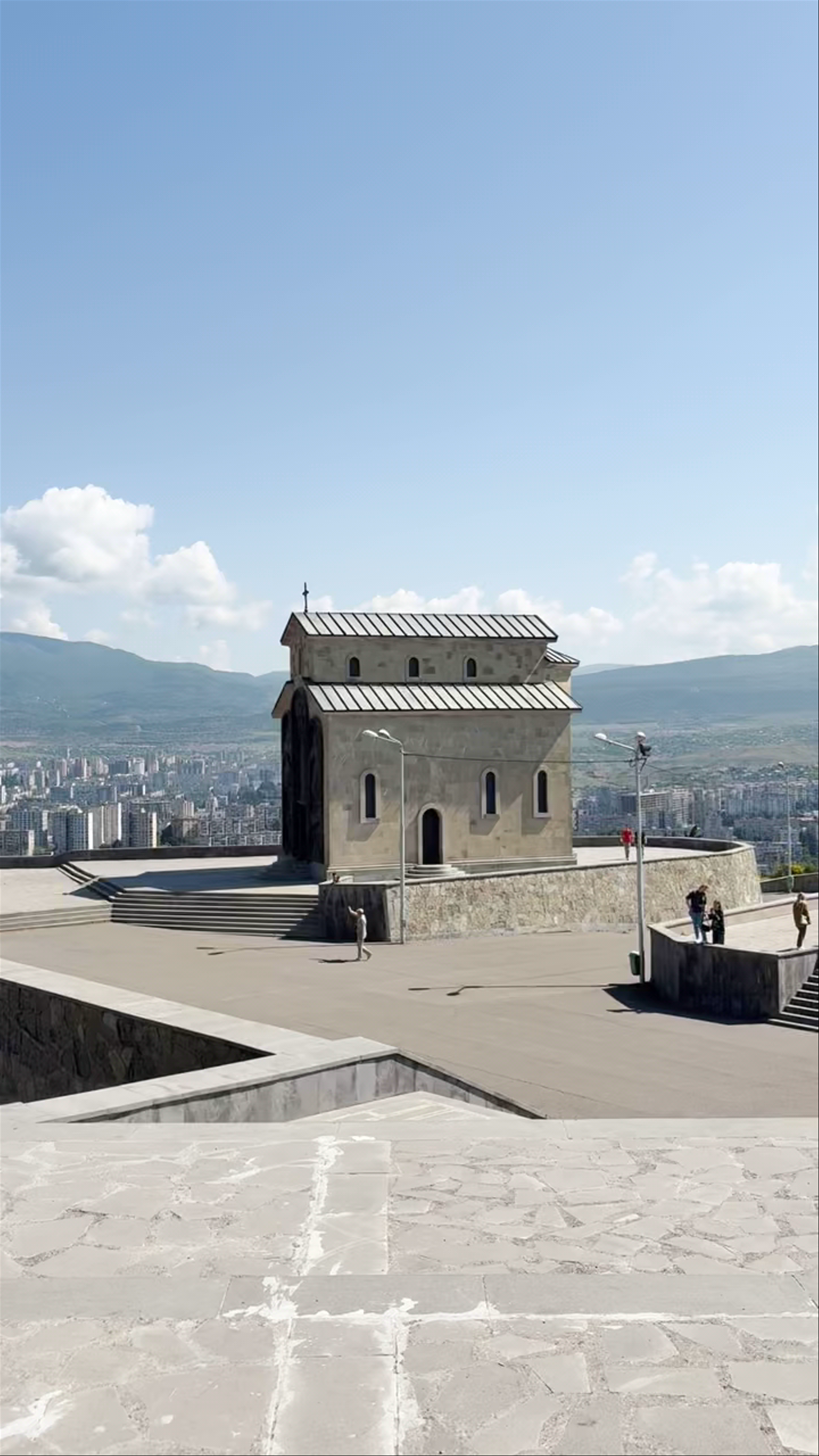 Exploring Sameba Cathedral and Tbilisi Skyline, Georgia