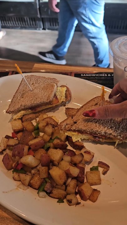 Antigua Bread - Breakfast Sandwich (bacon, egg and cheese) on white toast $8.25 - Bakeries Near Me - La Verne, California