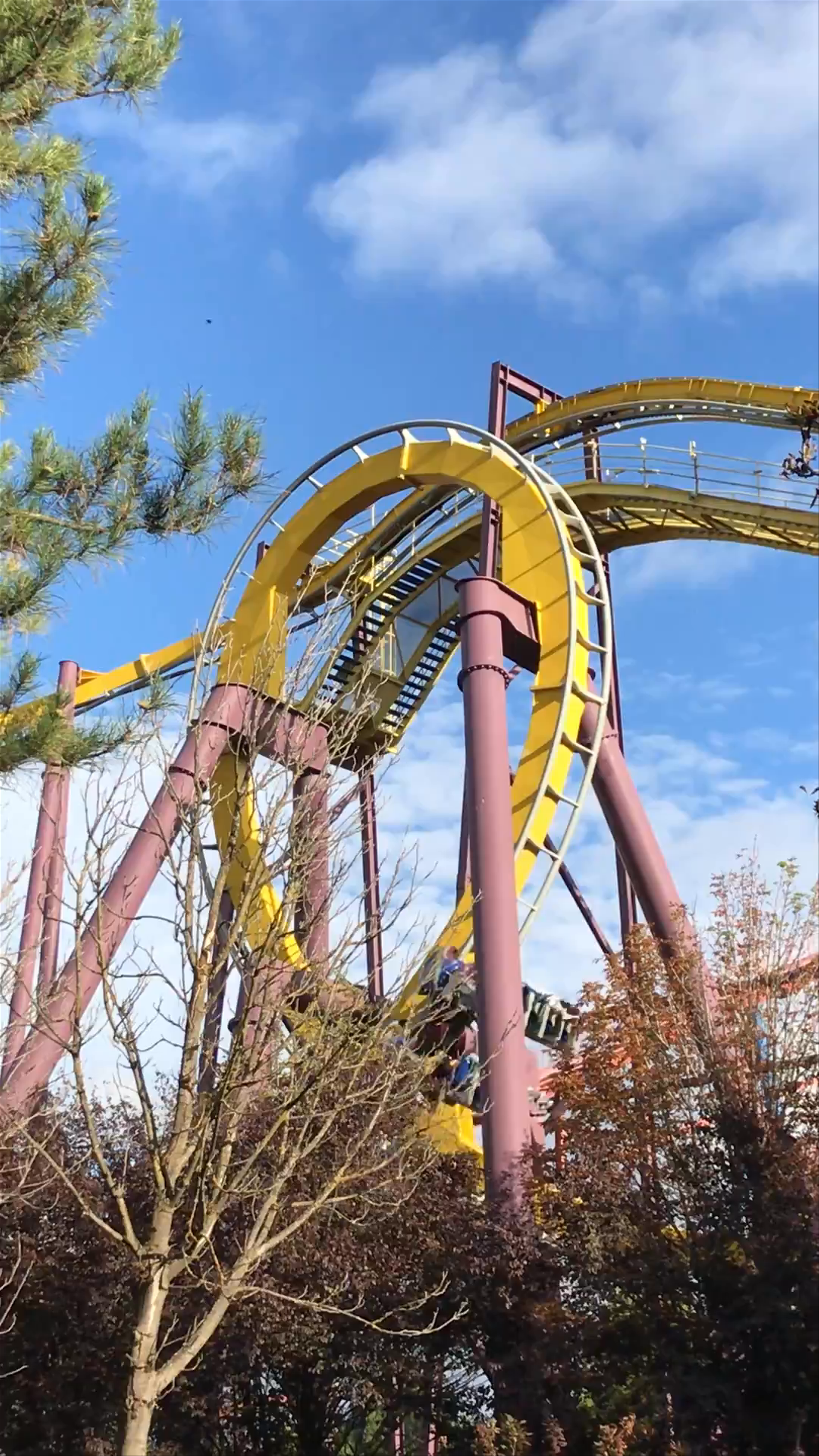 Thrilling Roller Coaster Ride at Parque Warner, Madrid
