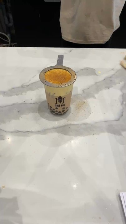 M Chá Bar - Crème Brûlée Milk Tea with Tapioca - Bubble Tea Near Me - Vaughan, Ontario
