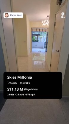 undefined of 978 sqft Condo for Sale in Skies Miltonia