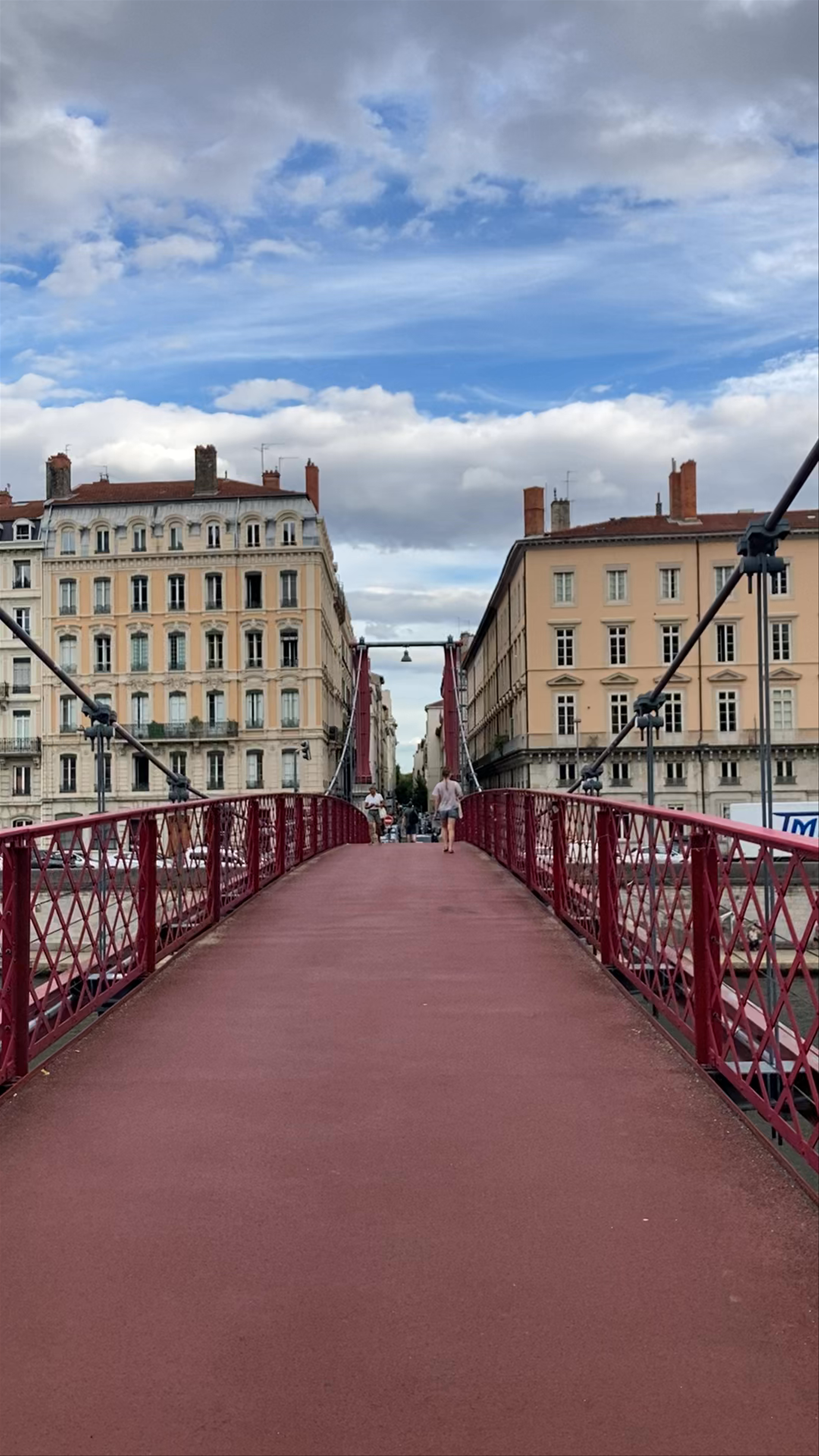 Strolling the Passerelle Saint Georges, Lyon