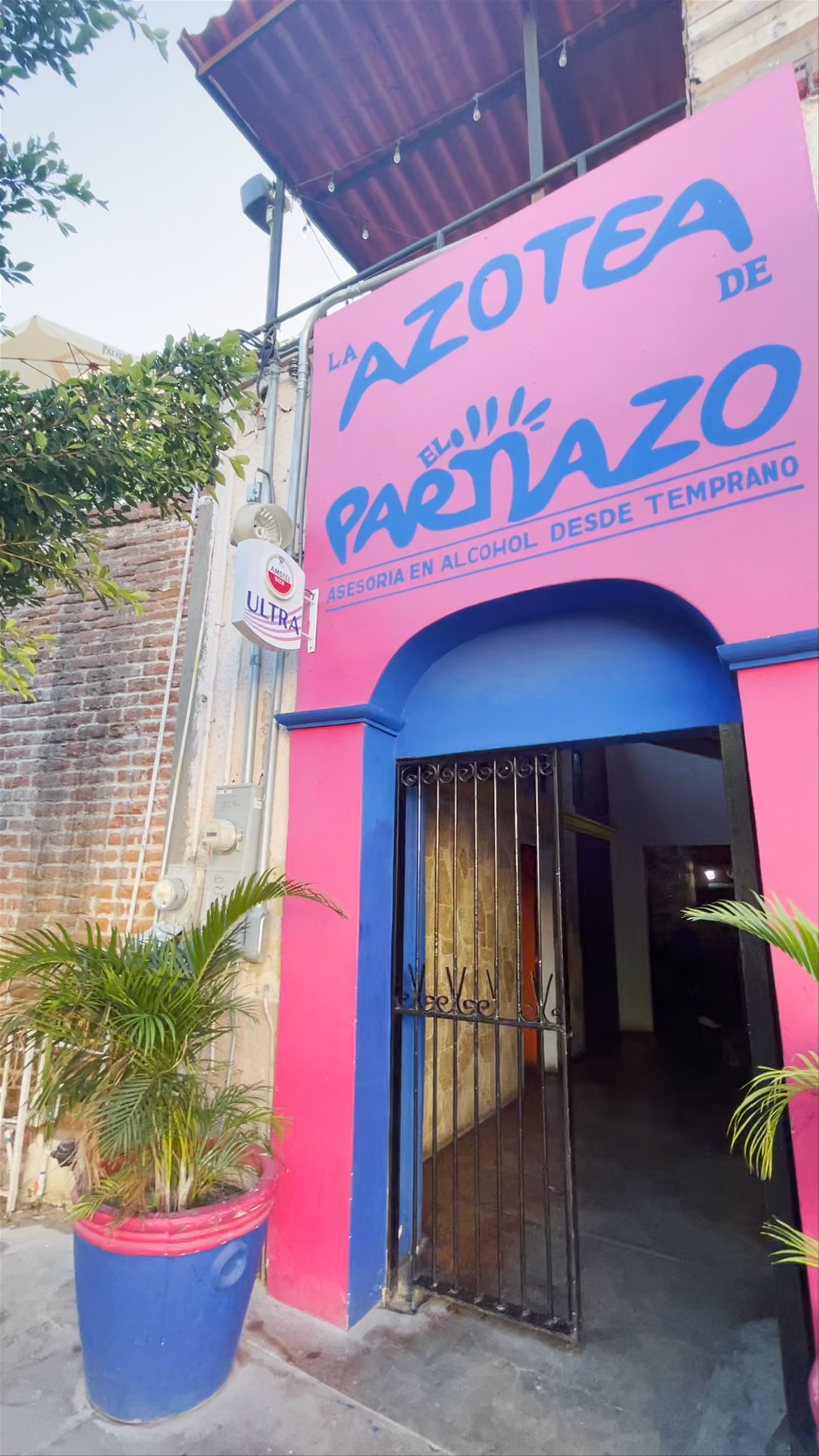 La Azotea de El Parnazo: Vibrant Rooftop Bar Experience in La Paz, Mexico