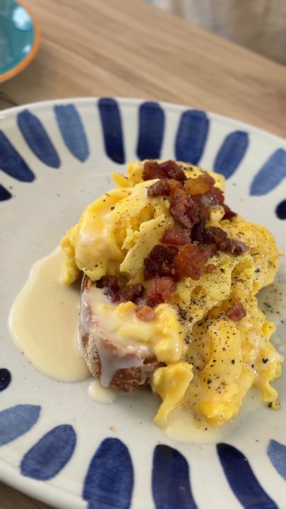 Posides - Carbonara toast - Cafes Near Me - Positano, SA