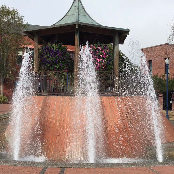 Old Town Square - Cute little gazebo surrounded by water fountains! - Parks Near Me - Eureka, California