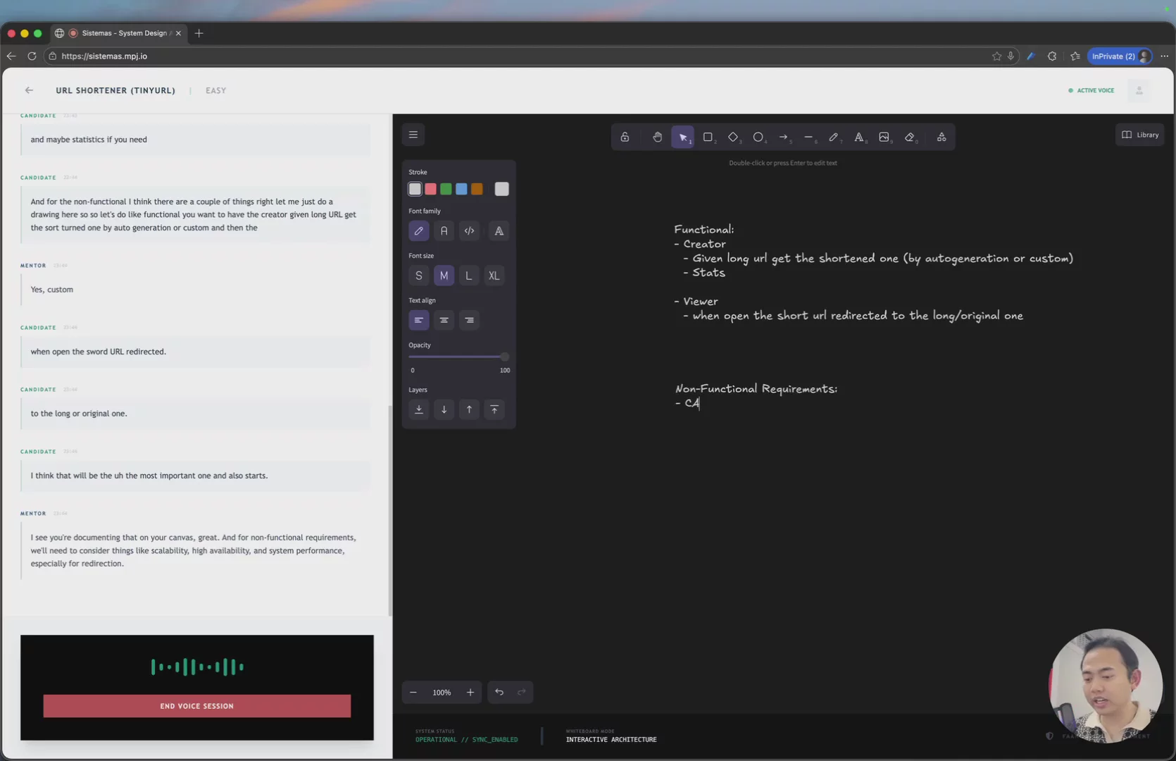Free System Design Mock Interviewer image 1