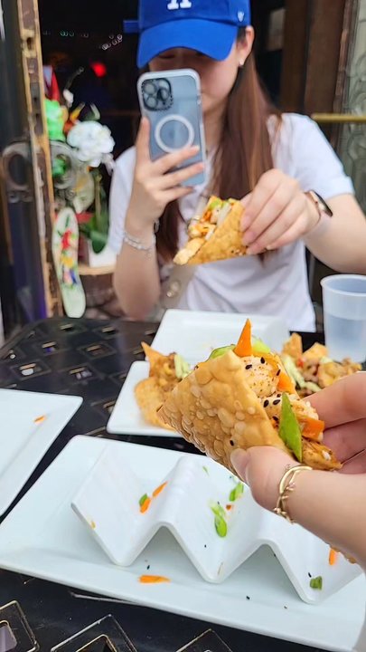 The Tilted Tiki - Asian Chicken Nachos - Cocktail Bars Near Me - Stillwater, Minnesota