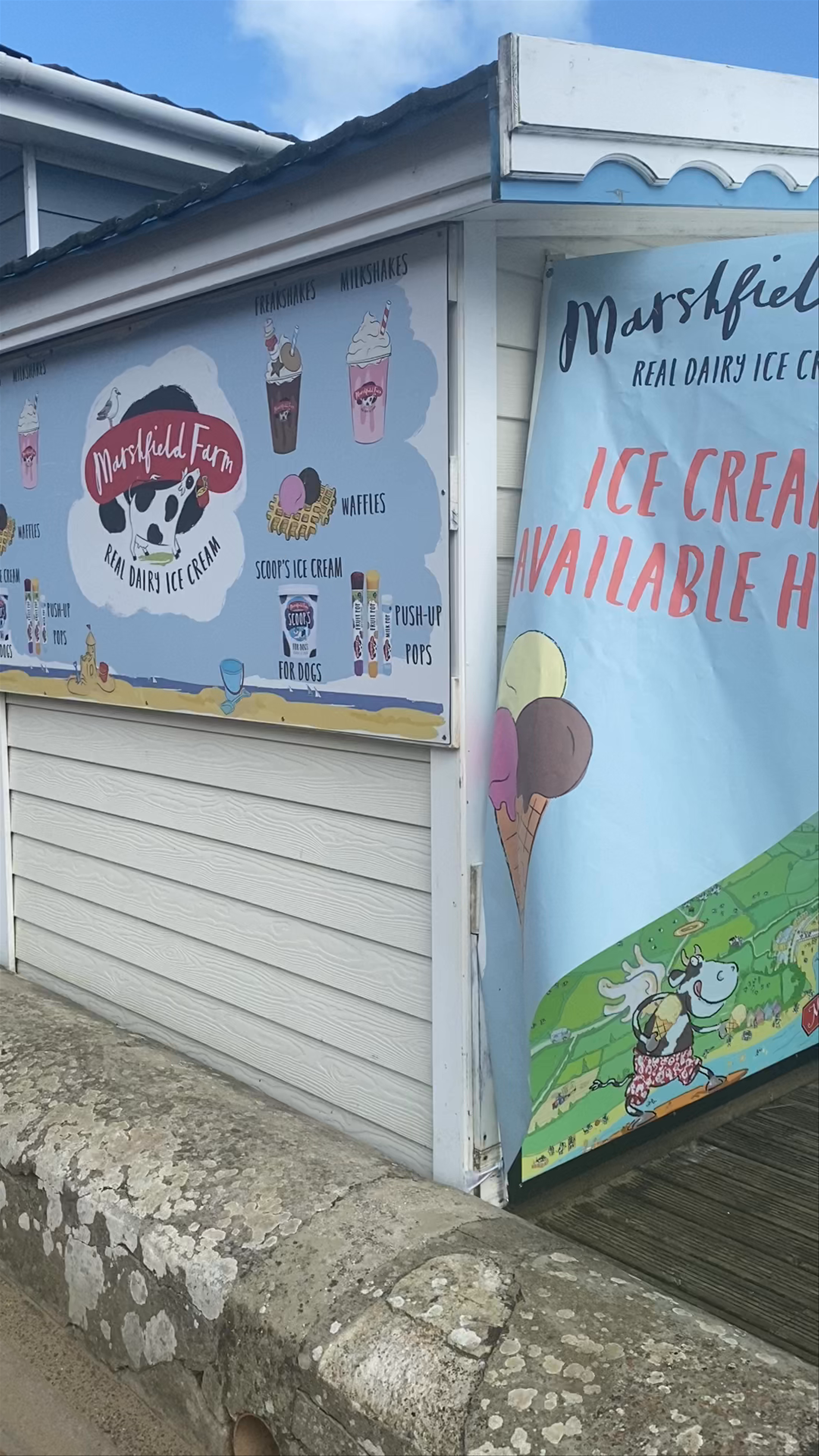 Marsfield Farm Real Dairy Ice Cream Stand on Shanklin Pier