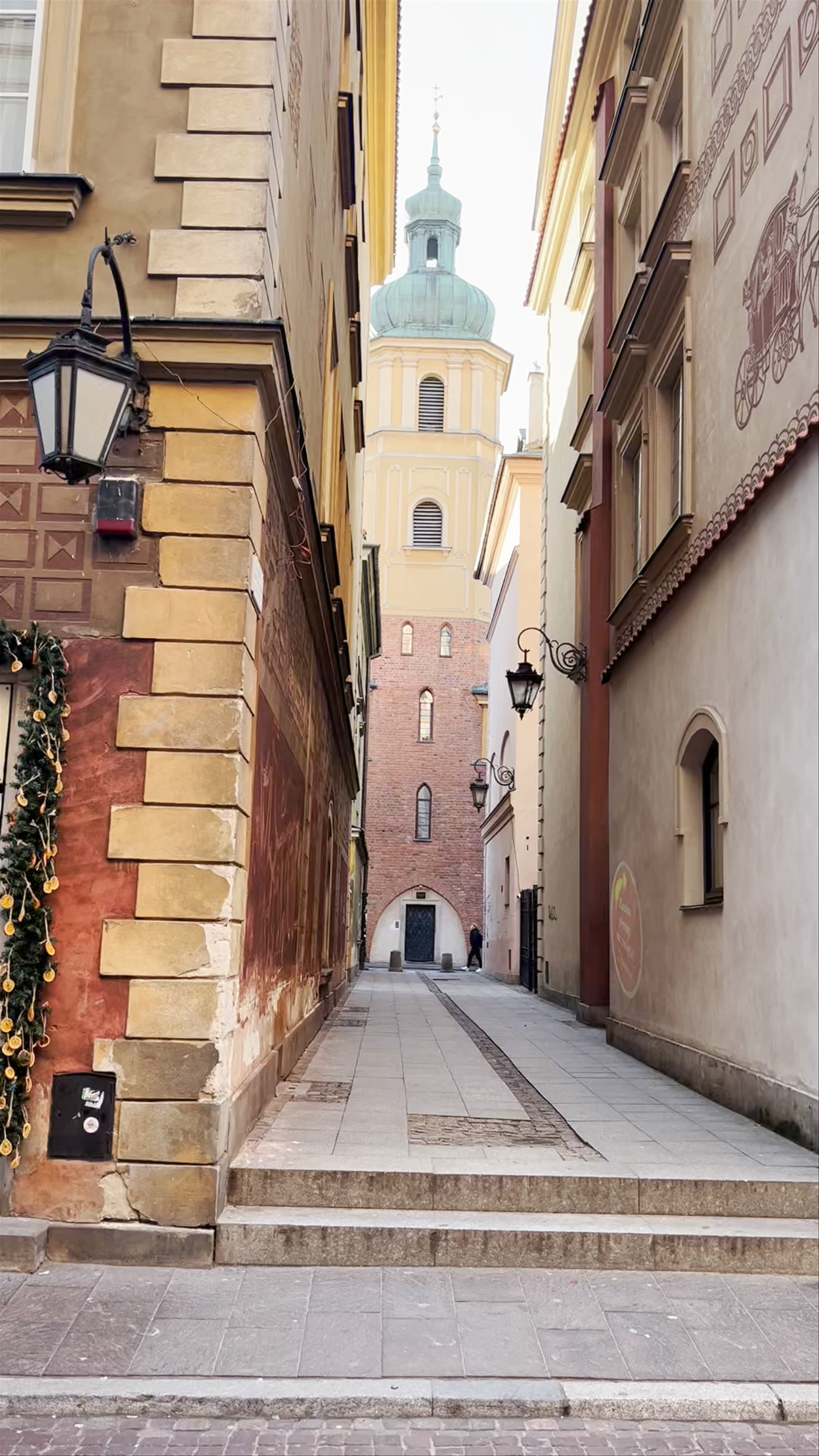 Archcathedral Basilica of St. John the Baptist and Old Town Streets, Warsaw
