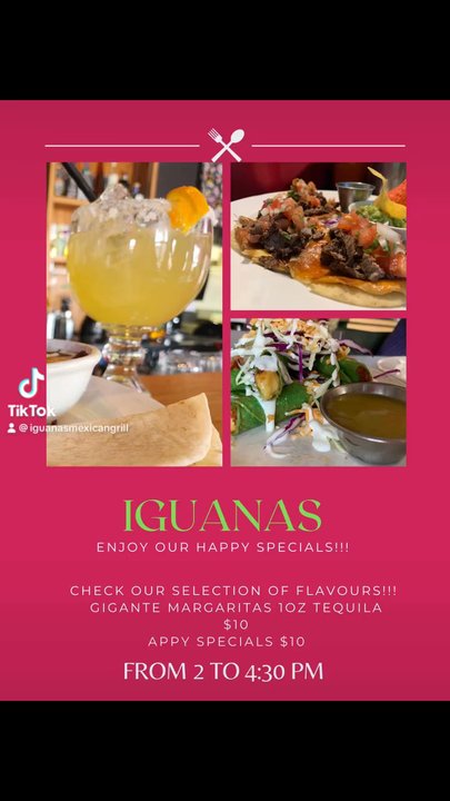Iguana's Mexican Grill - Happy hour! - Mexican Near Me - Powell River, British Columbia
