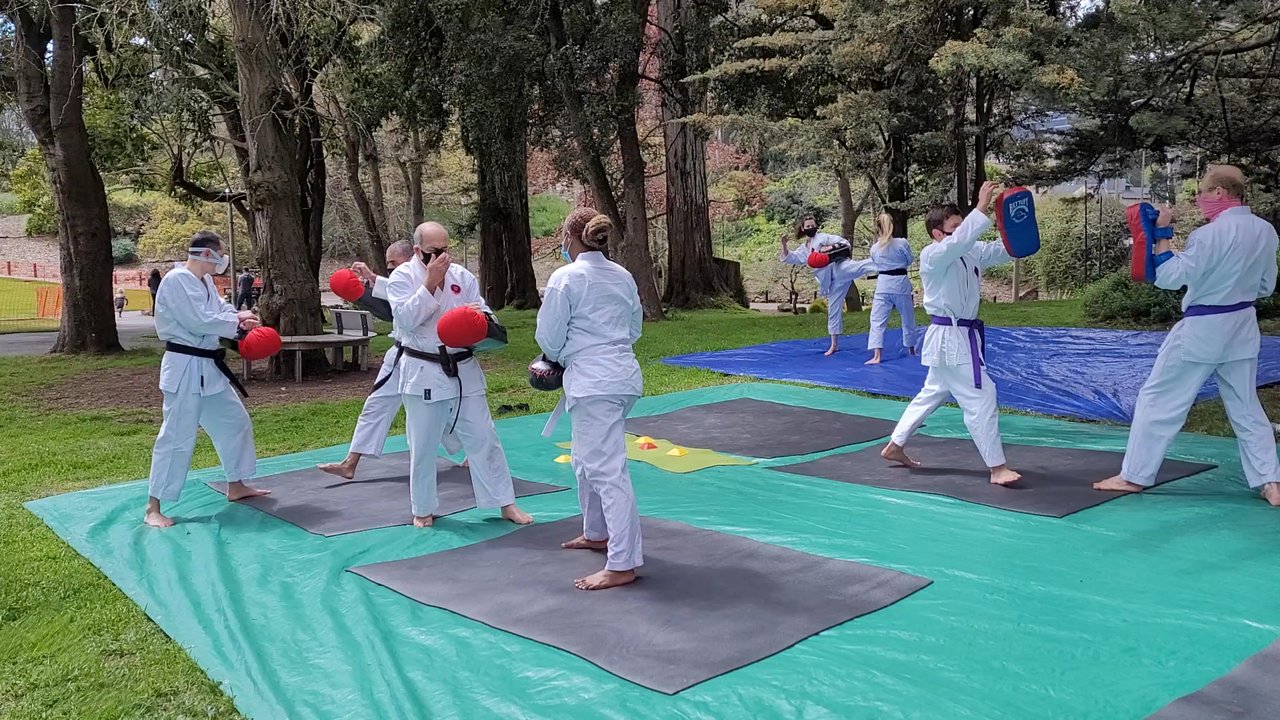 Zanshin Dojo - Outdoor classes at Zanshin Dojo - Karate Near Me - San Francisco, California