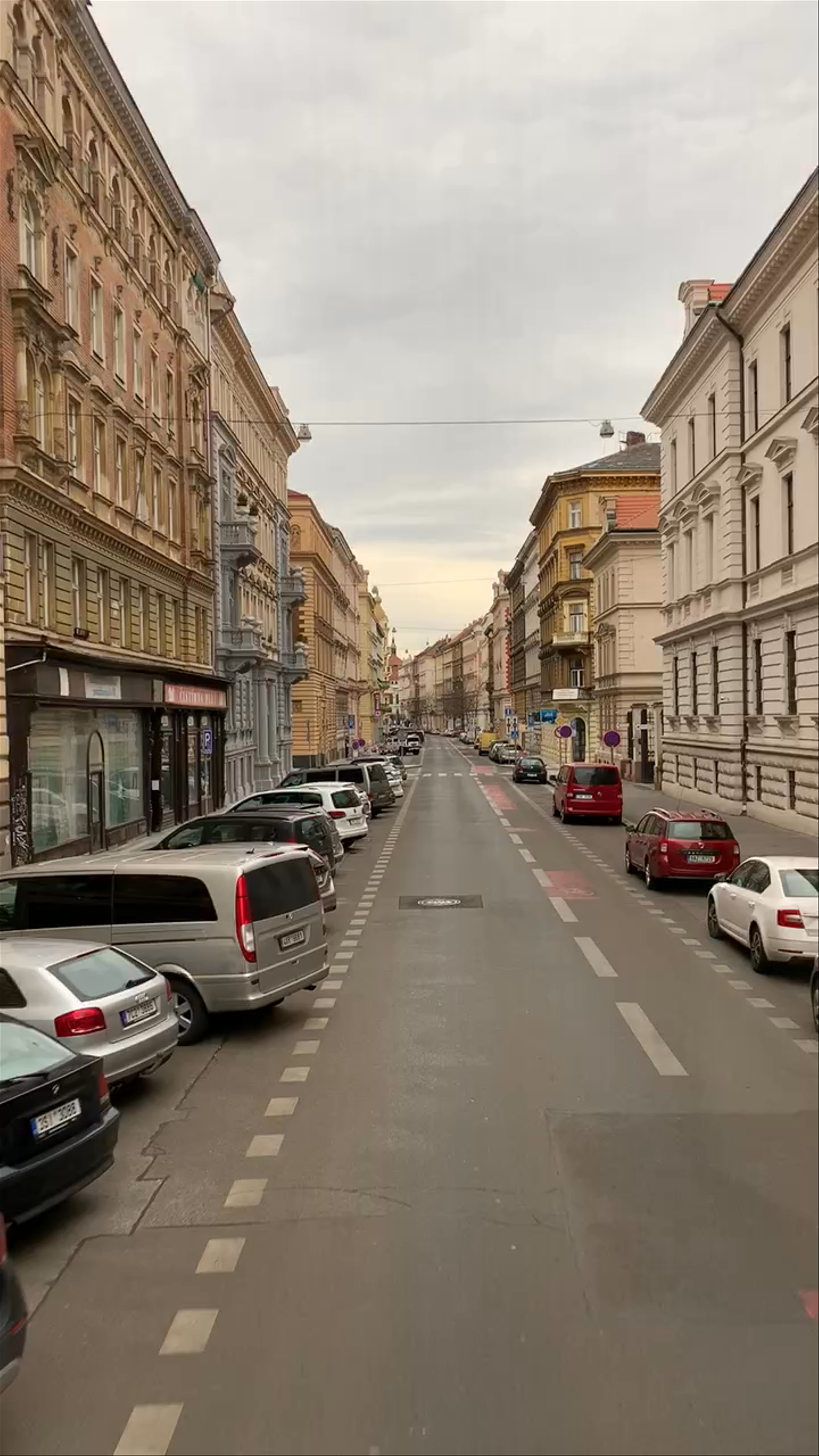 Serene Stroll Through Historic Prague Streets