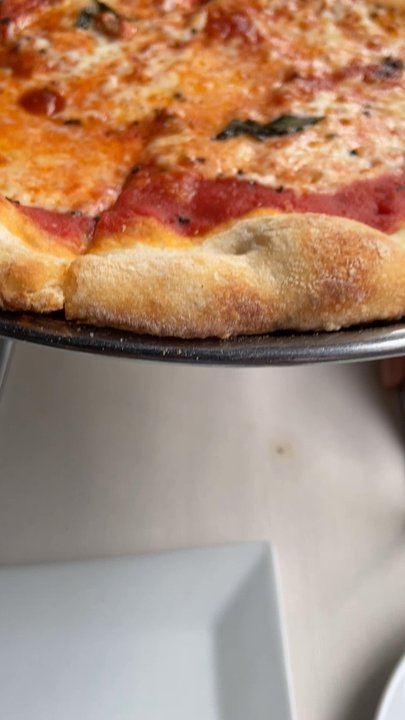 Mario's - Small margarita pie , , seating outside - Italian Near Me - Bronx, New York