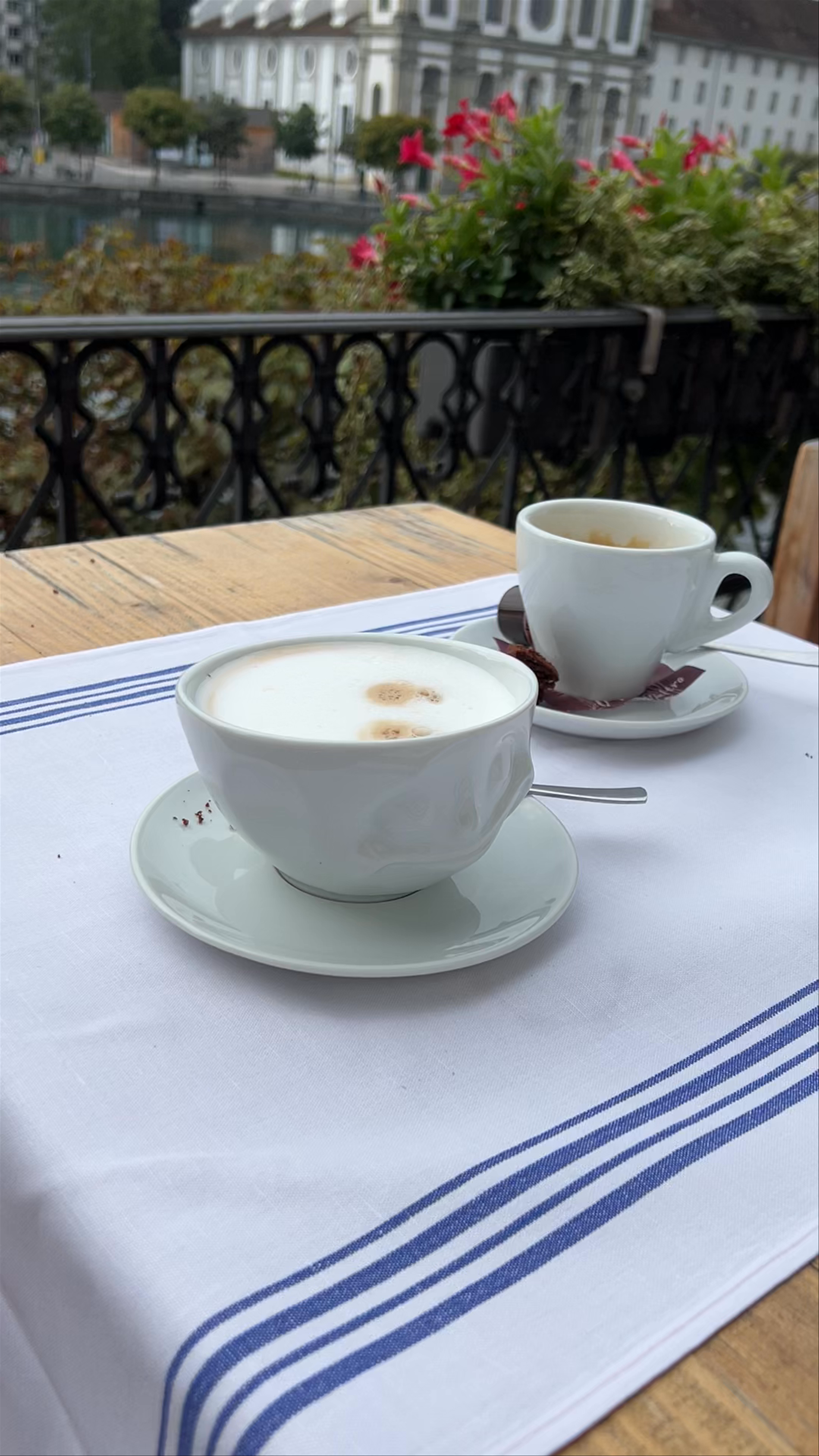 Cozy Coffee Moments Overlooking Lucerne's Kornmarkt