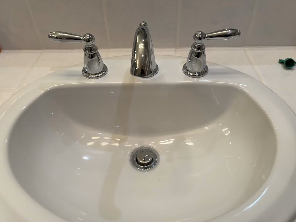 Fallbrook Plumbing - This shows the bathroom after they replaced both fixtures plus all the angle stops - Plumbing Near Me