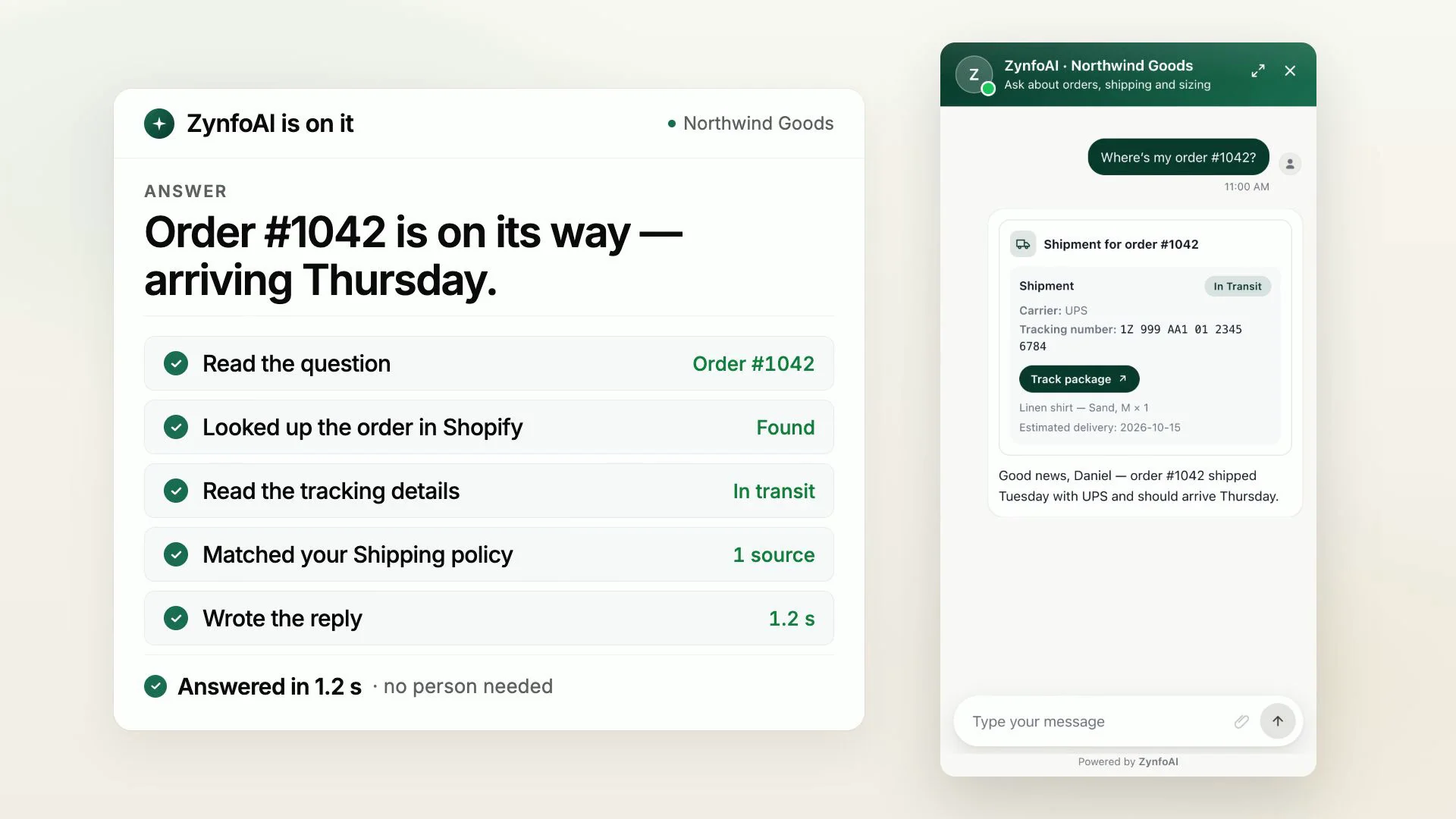 Zynfo AI | AI Agents for customer service image 1