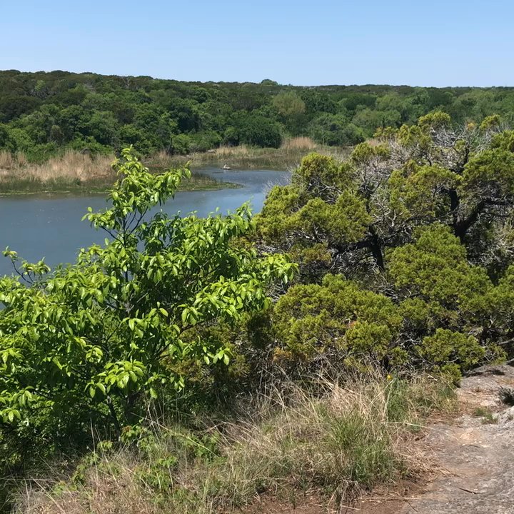 Meridian State Park - Part of the lake. Really is a big lake. This is at the overlook. - Parks Near Me - Meridian, Texas