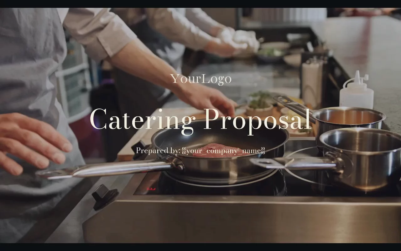 Preview of Catering Proposal Template