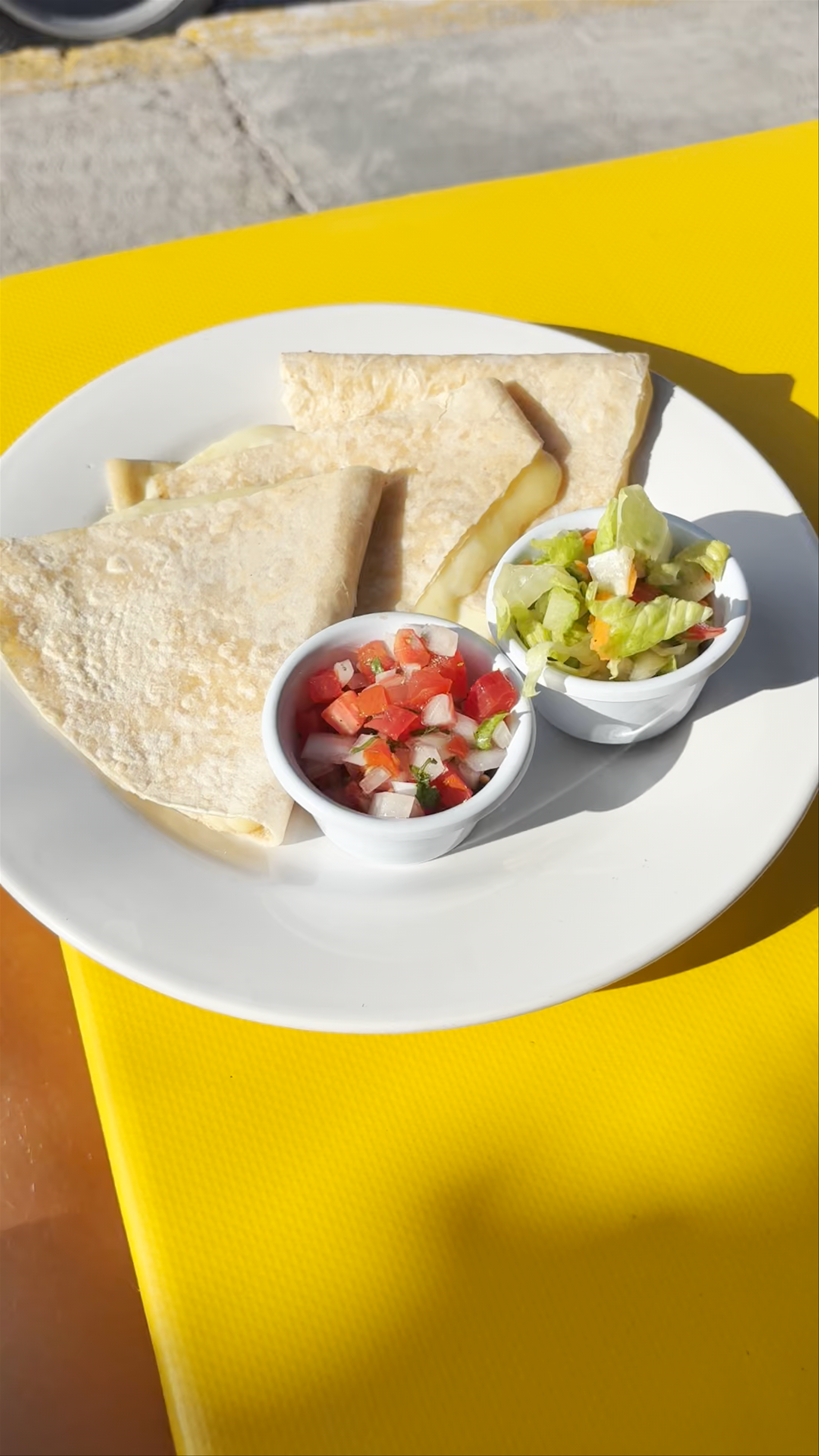 Savory Cheese Quesadillas with Fresh Salsa on Isla Mujeres