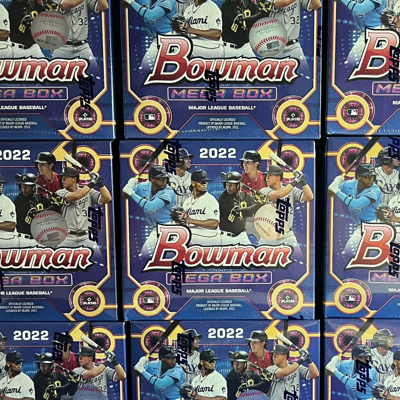 People Opening 2025 Bowman Baseball Mega Box