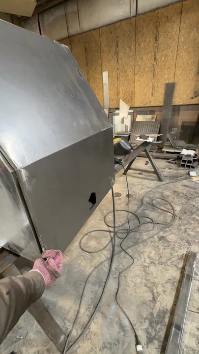 Proline Fabrication - Completing the dog house with Goldwing doors - Metal Fabricators Near Me - Prineville, Oregon