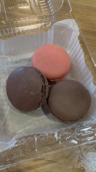 Red Circle Boba - Chocolate and Raspberry Macarons - Bubble Tea Near Me - Converse, Texas
