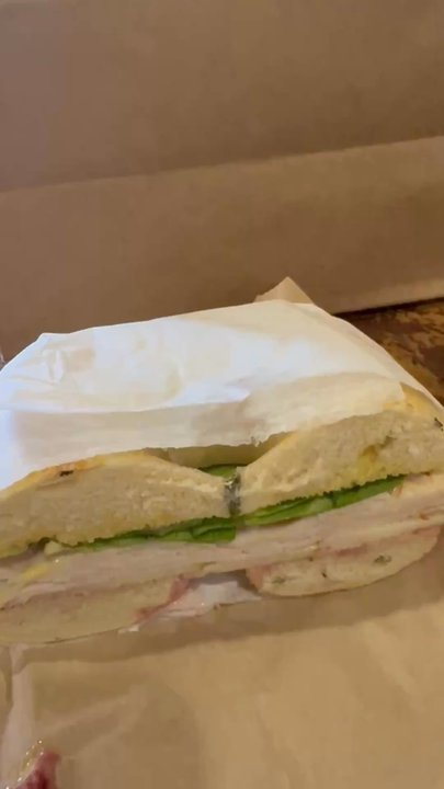 Water Street Bagel - the Cranberry on a Rosemary salt bagel - Bagels Near Me - Syracuse, New York