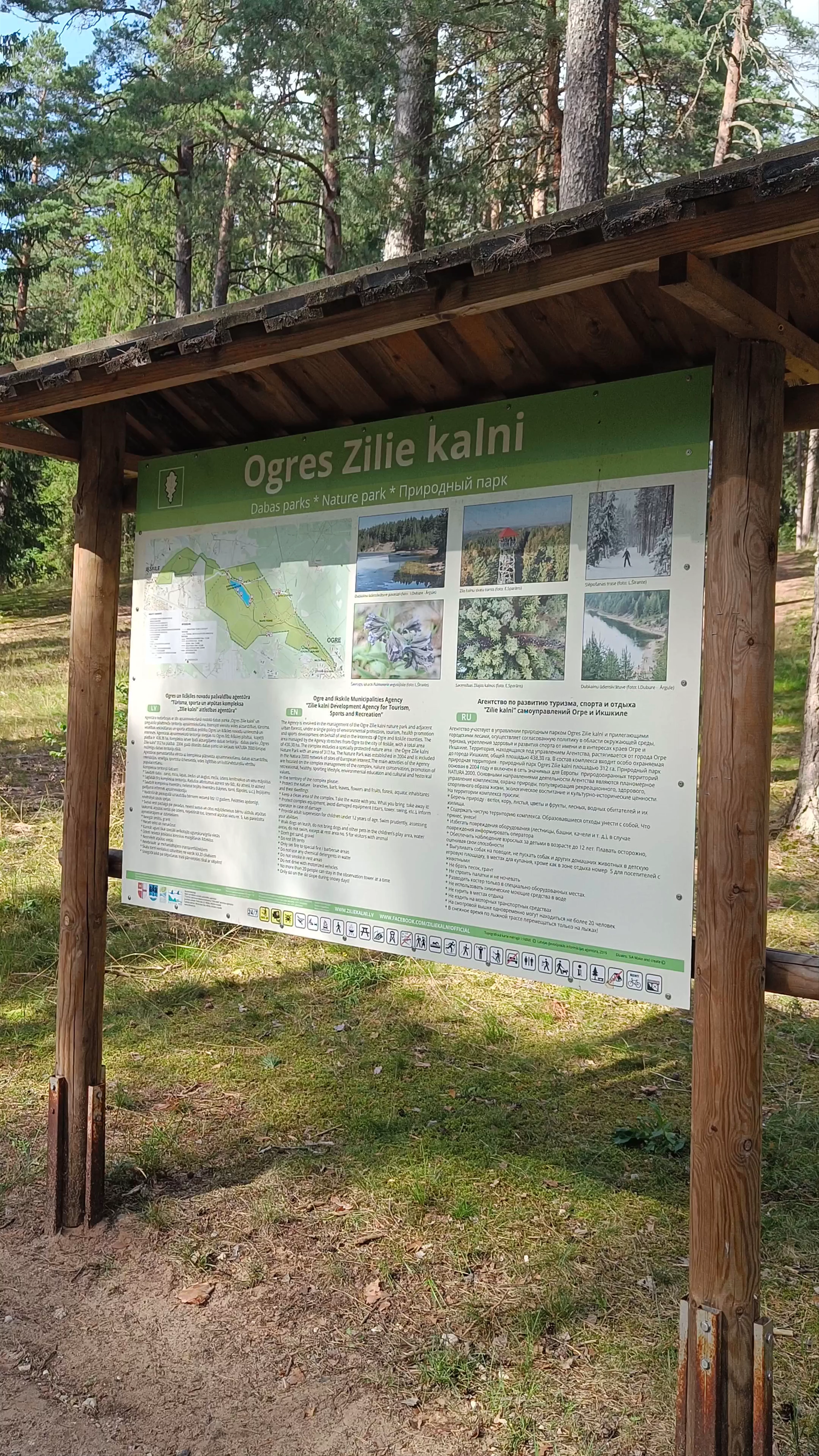 Zilie kalni: bērnu laukums ar figūrām