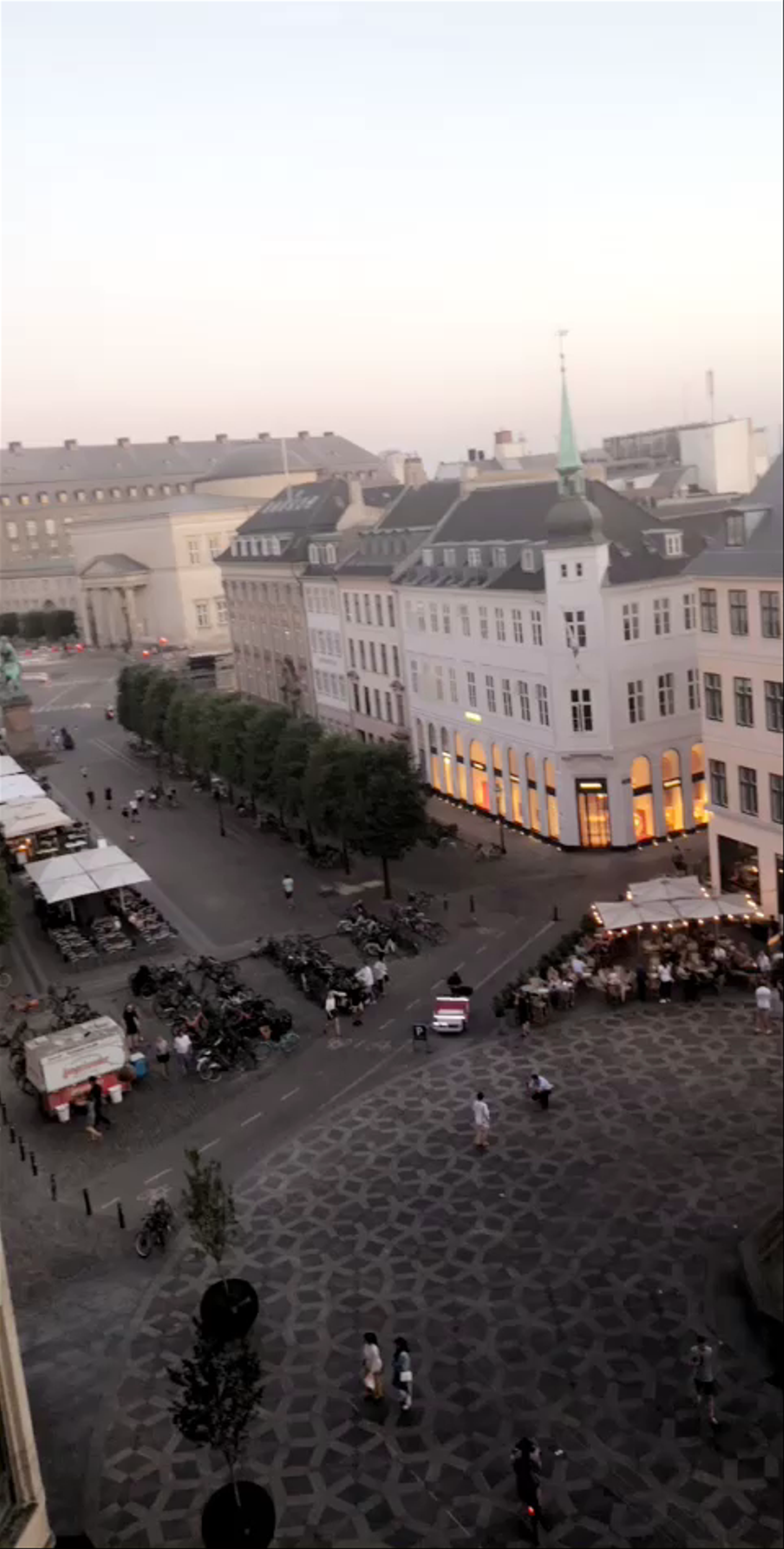 Twilight Views from Illum Rooftop, Copenhagen