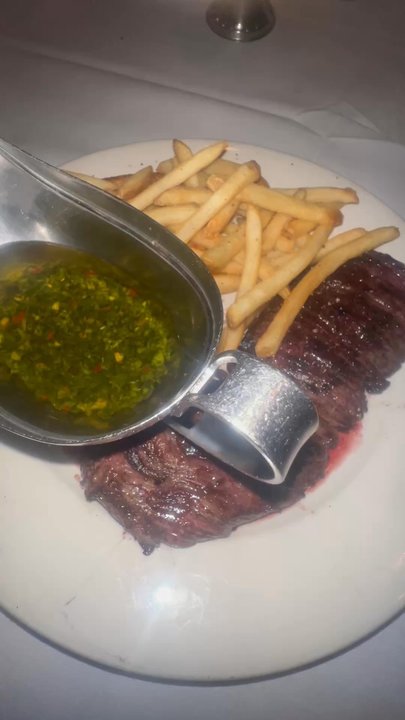 The River Palm Terrace - Steak Frites with Chimichurri Sauce - Steakhouses Near Me - Edgewater, New Jersey