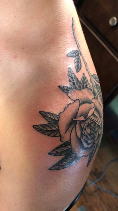 Old Towne Tattoo Parlor - Remembrance rose -- by Tiffany - Tattoo Near Me - Orange, California