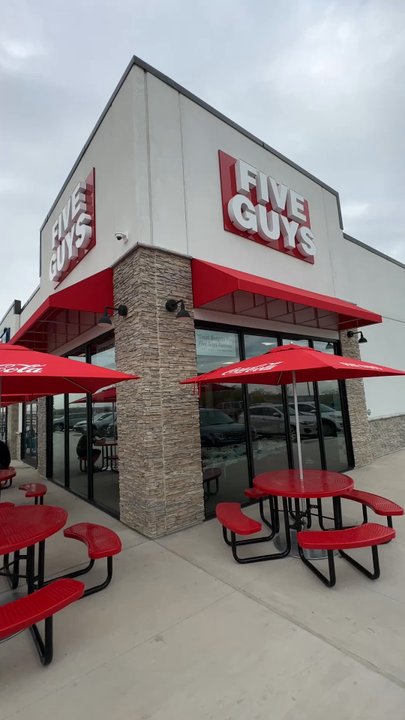 Five Guys - Outside - Burgers Near Me - Fort Worth, Texas