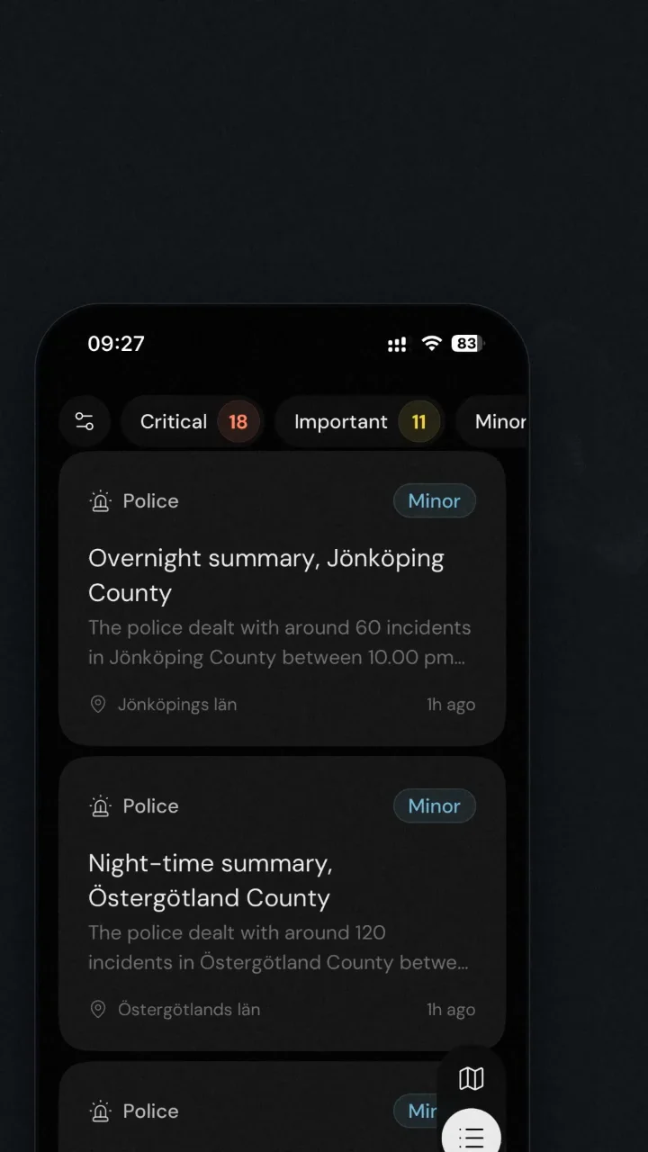 Skouta | Sweden alerts in English & Swedish image 1