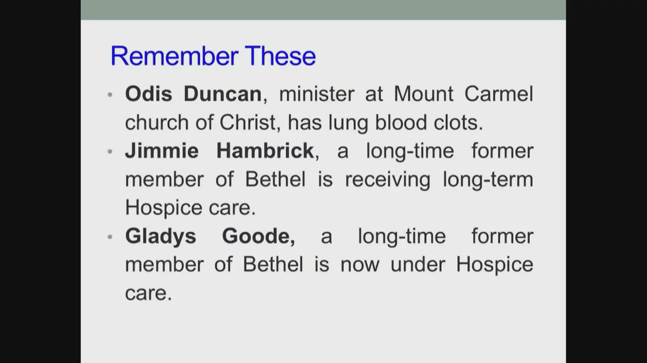 Bethel Service, April 05, 2026