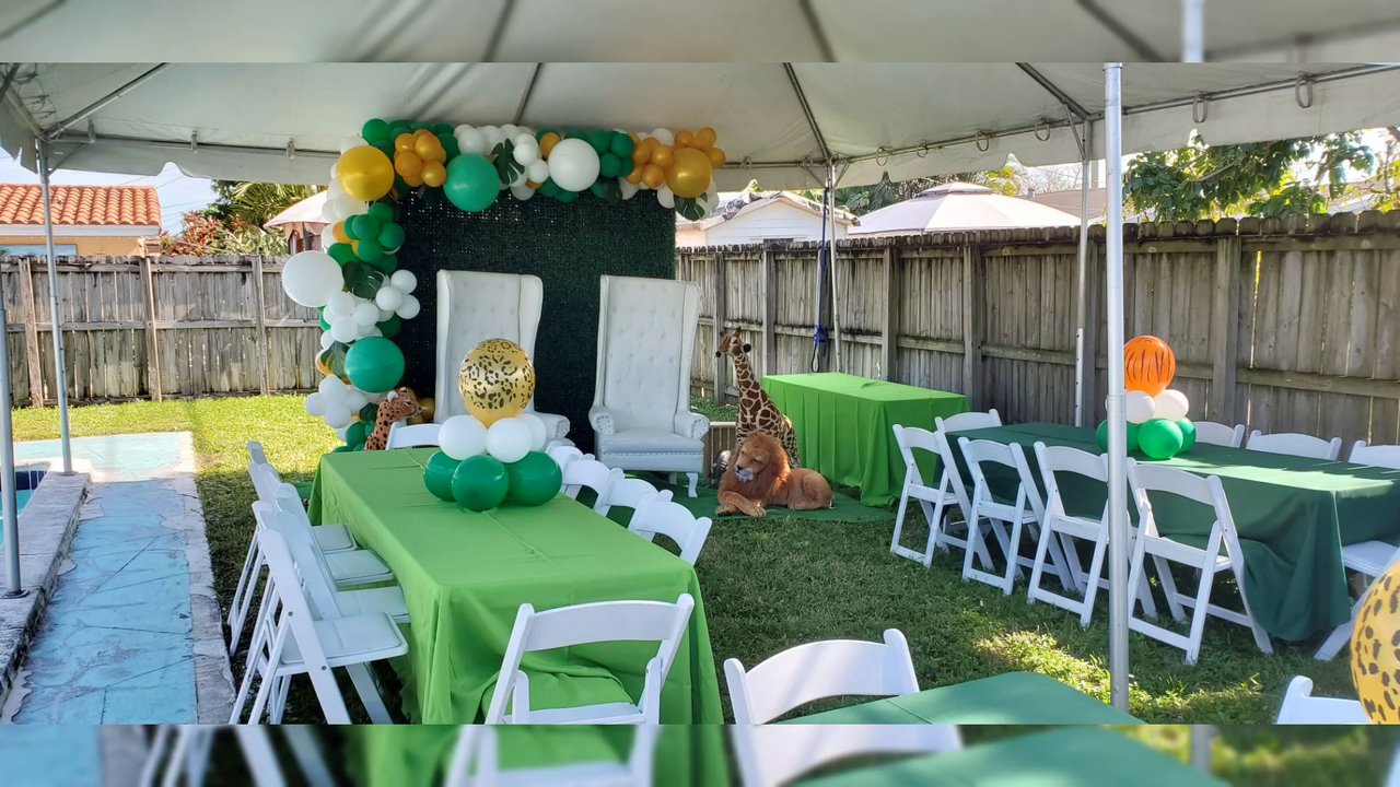 Four J Party - Rent Resign chairs,  decorations,  rent tents, Everything on place. Call 786 877 8383 #fourjeventsclub #fourjparty #openforbusiness #hialeah - Party & Event Planning Near Me - Hialeah Gardens, Florida