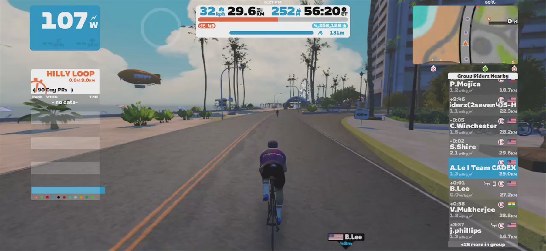 Zwift - Group Ride: Ride to Conquer Cancer Training Ride (E) on Figure 8 in Watopia