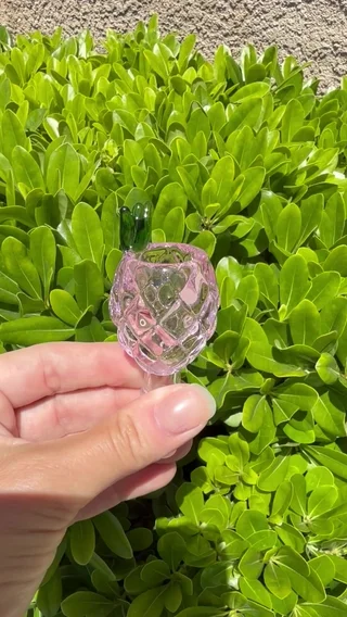 Preview pic of Pink Pineapple Glass Bowl