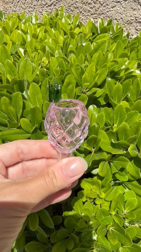 Preview pic of Pink Pineapple Glass Bowl