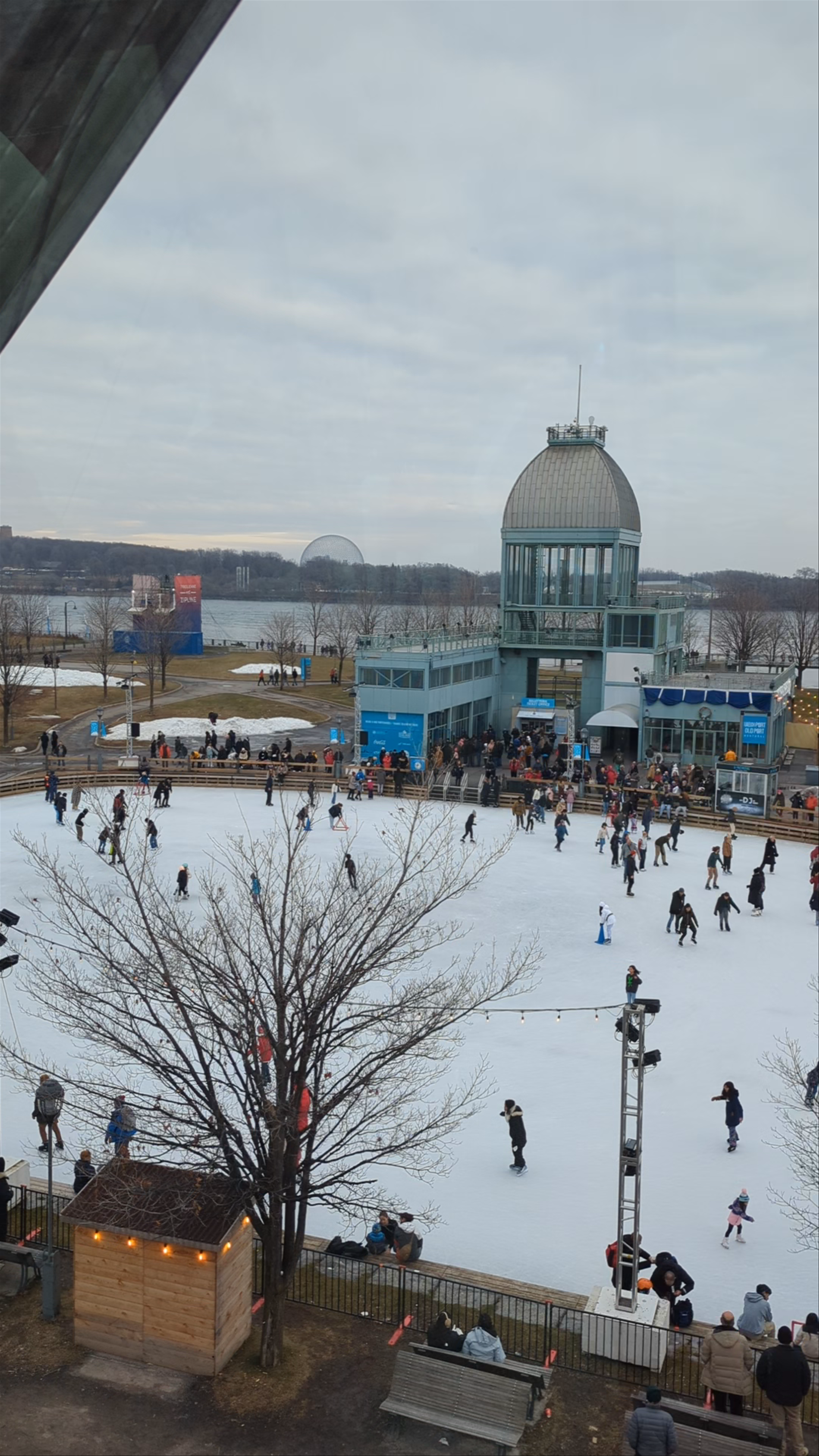 Ice Skating at La Grande Roue de Montréal, Québec